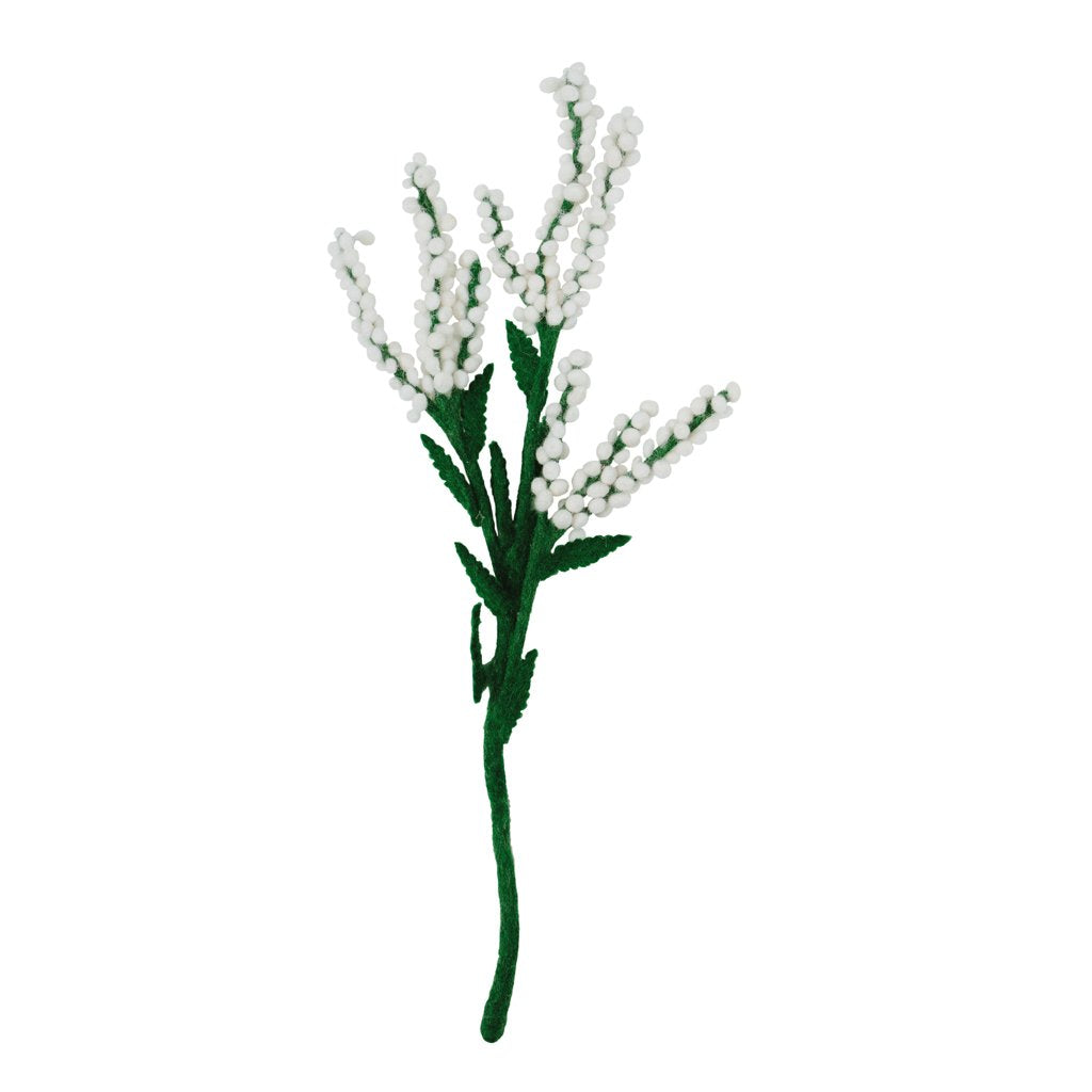 White felt Baby's Breath flower.