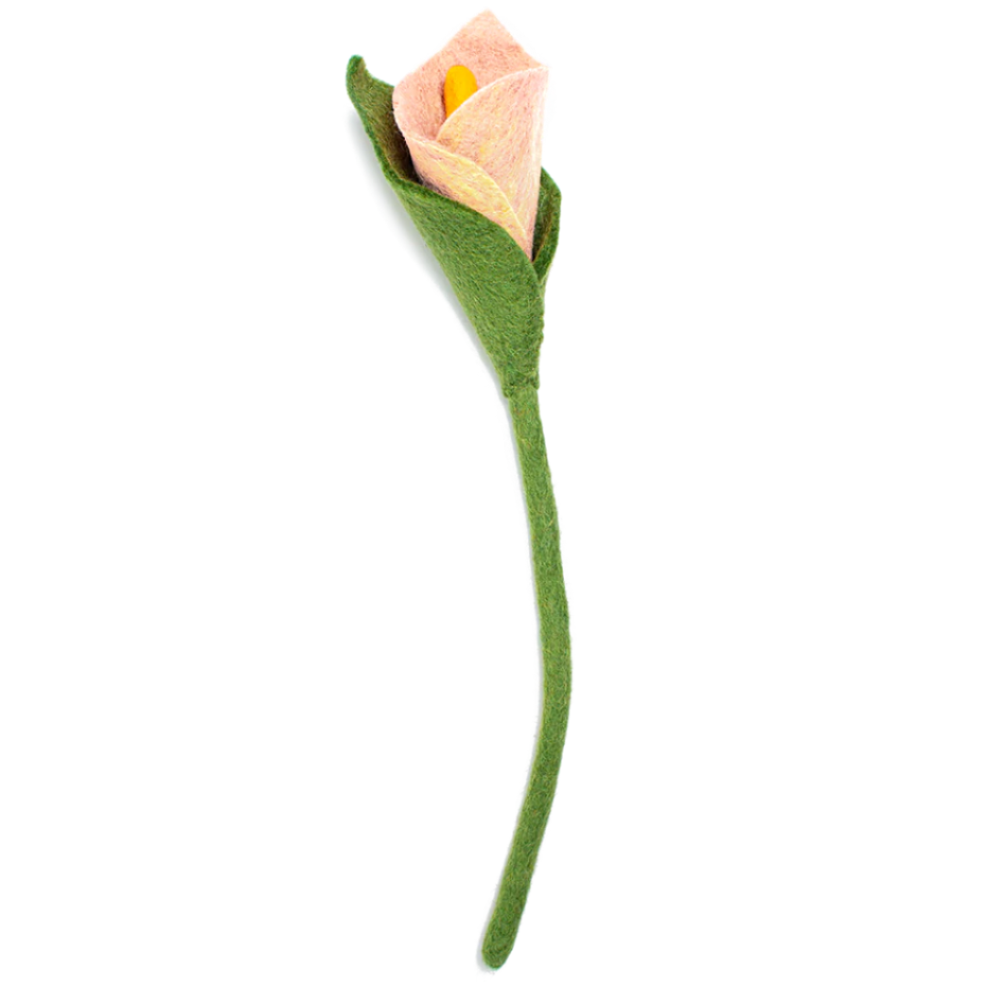 Blush pink felt Calla Lily.