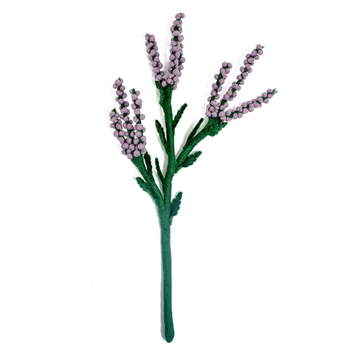 Purple felt Baby's Breath flower.