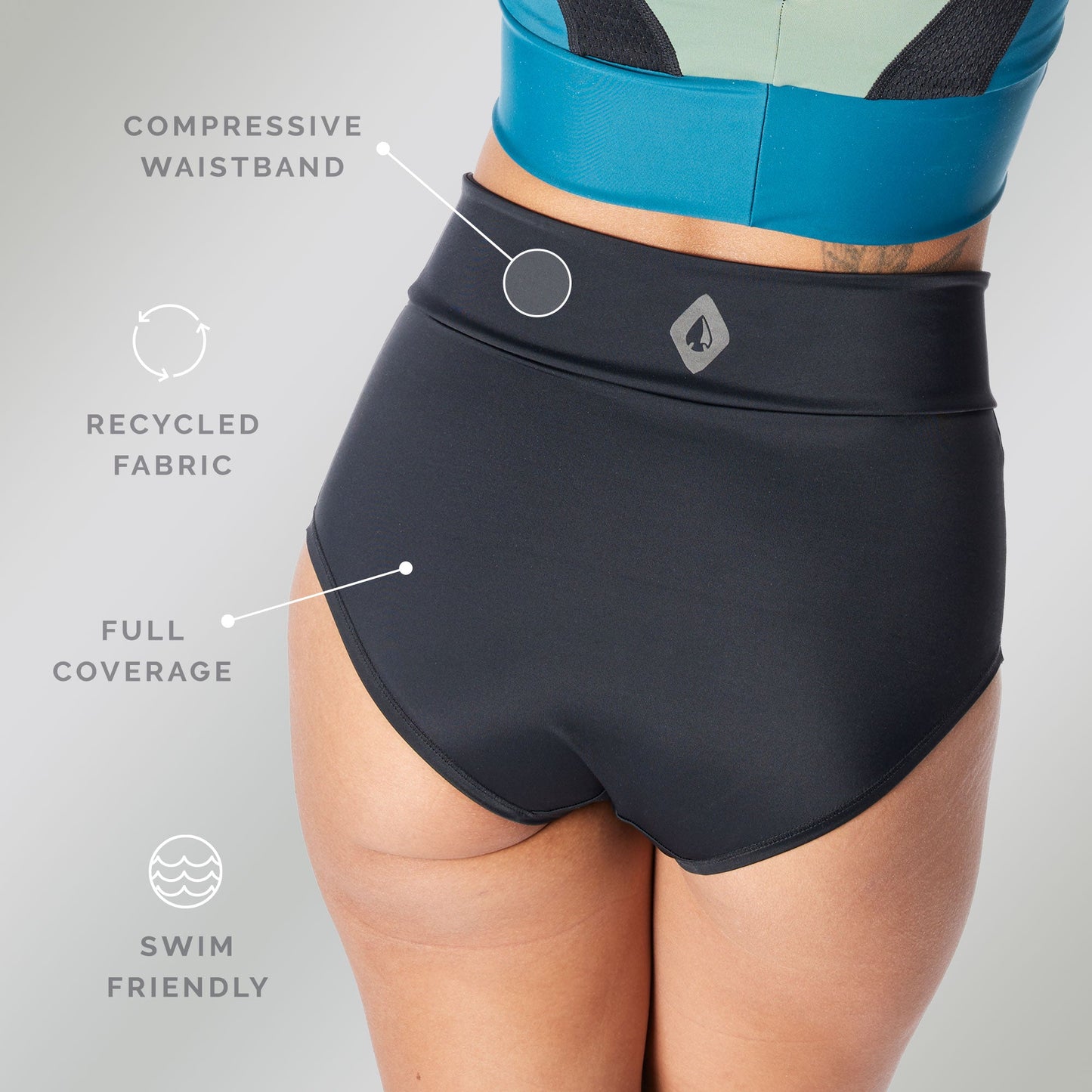 High Waist | MARA Basewear Bottoms - Swim Hiking Underwear