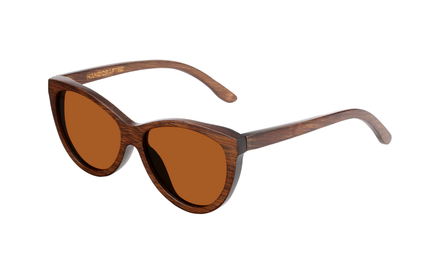 Grace Brown Handcrafted Bamboo Sunglasses | Tea Polarized UV400