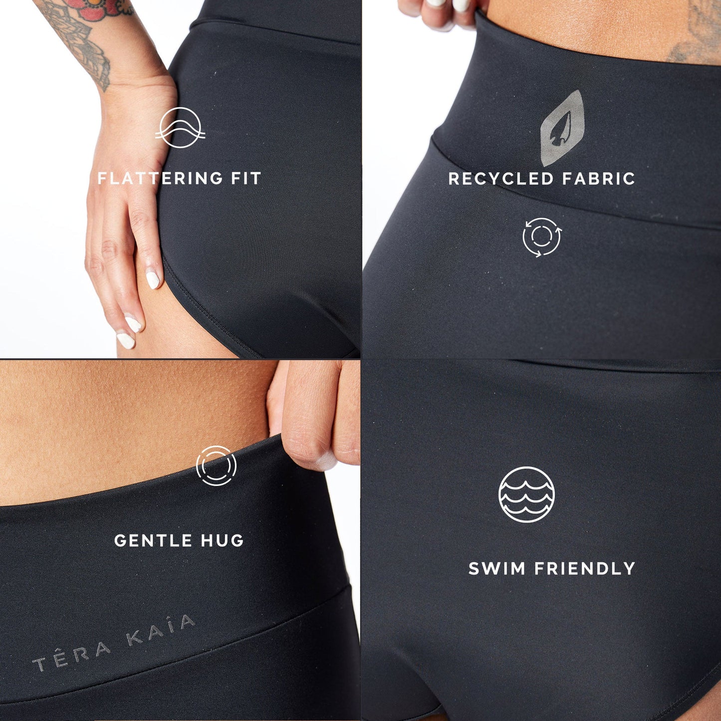 High Waist | MARA Basewear Bottoms - Swim Hiking Underwear