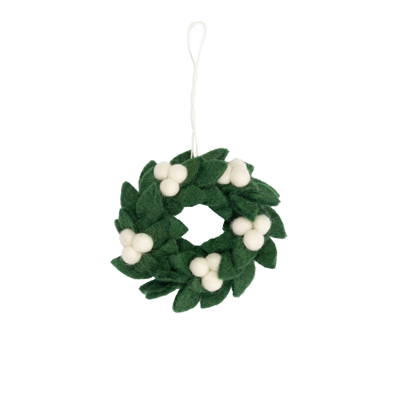 Felt Mini Wreath Ornament