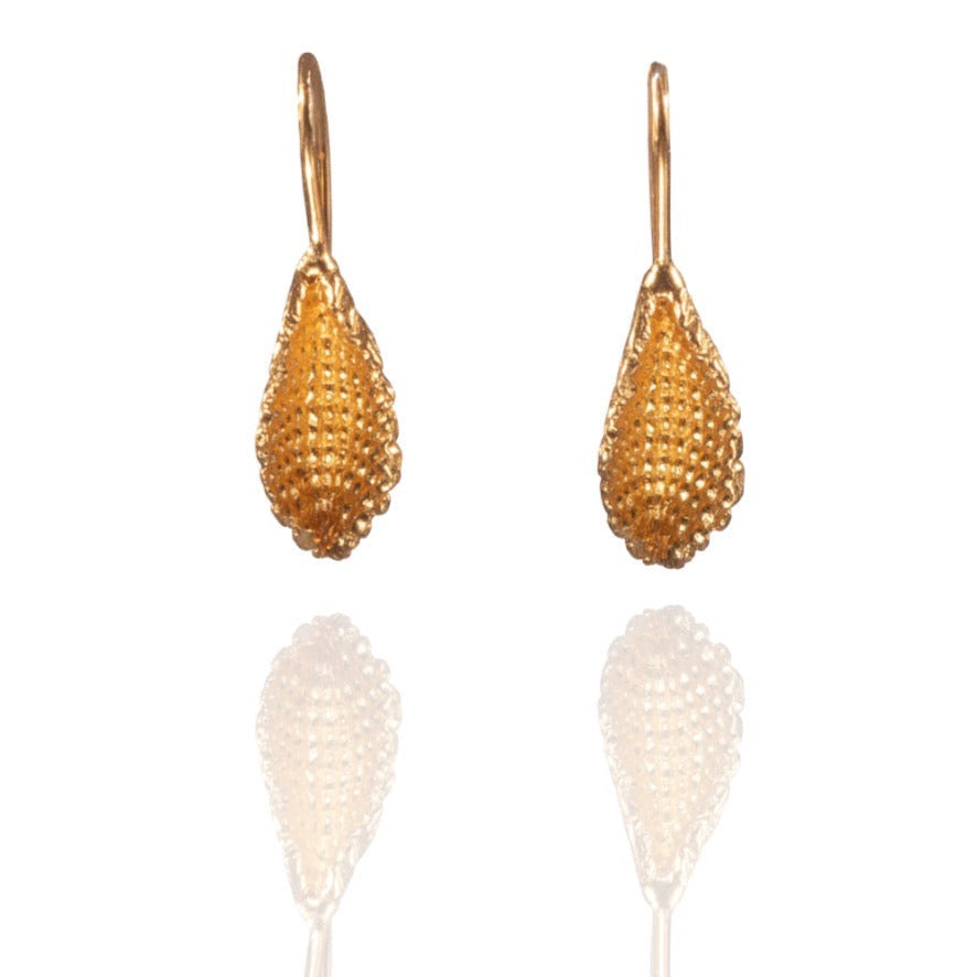 Gold plated Beja Pod earrings