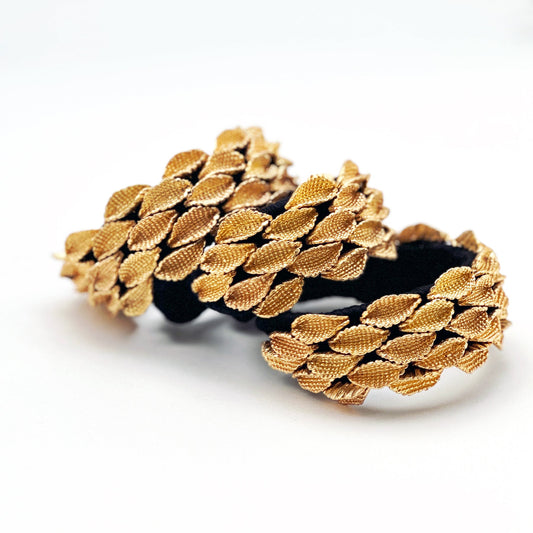 Multiple seedpod bracelets.