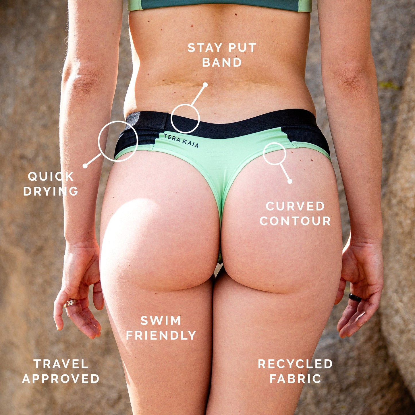 Thong | TOURA Basewear Bottoms - Swim Hiking Underwear