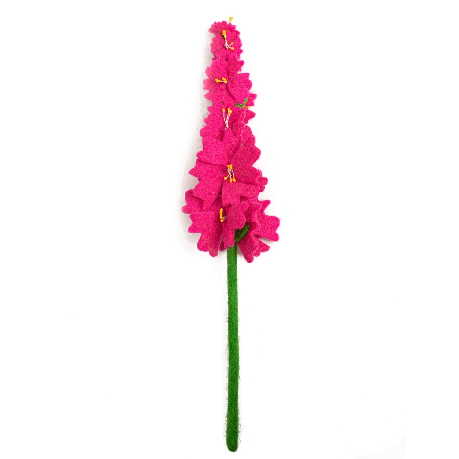 Hot pink felt Crepe Myrtle flower.