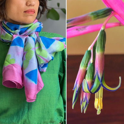 Flower Inspired Silk Scarf