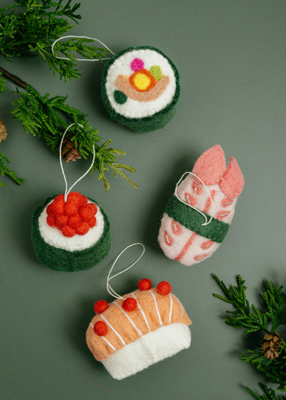 Felt Sushi Ornaments