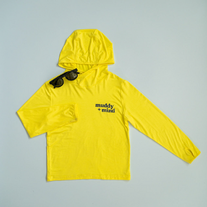 UPF 50 Bamboo Sun shirt Safety Yellow for Kids and toddlers