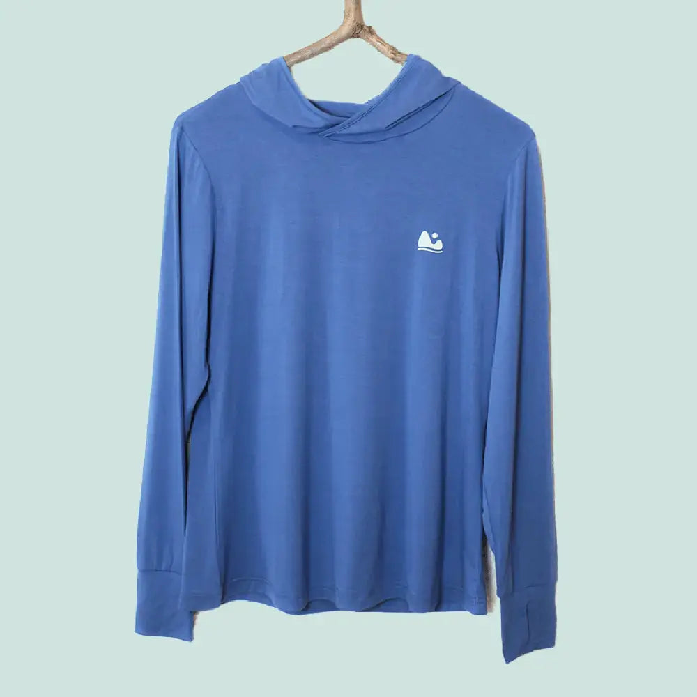 Blue bamboo sun shirt and base layer by Play Outside