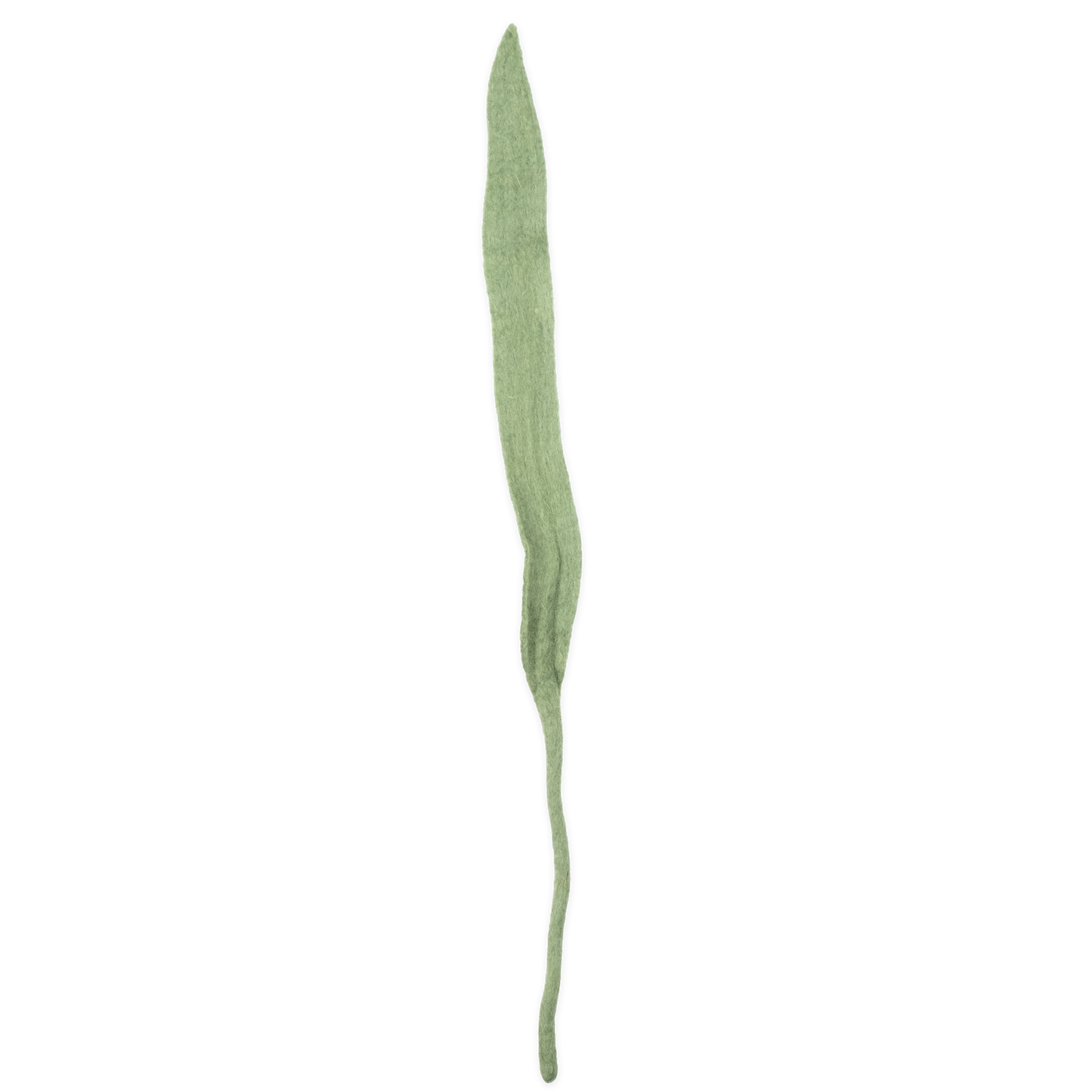 Long green leaf that is handmade by women artisans on a white background | Global Goods Partners