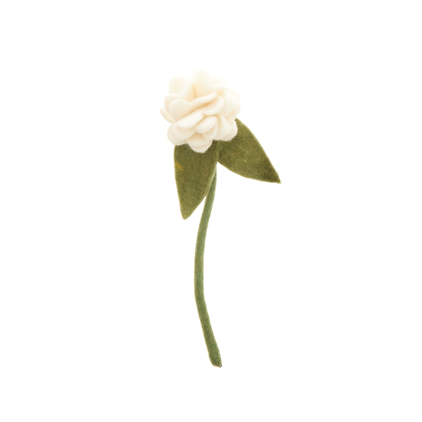 White felt Geranium flower.