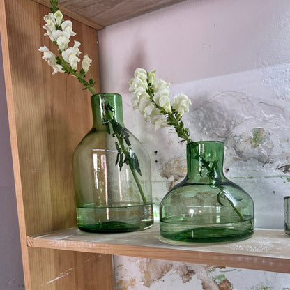 Verde Short Glass Vase