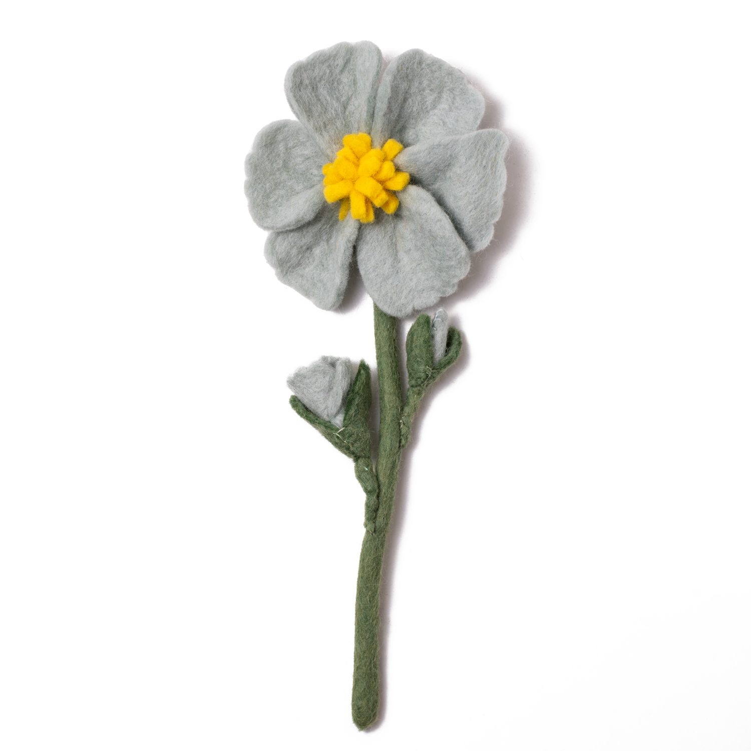 Light blue felt Cosmo flower.