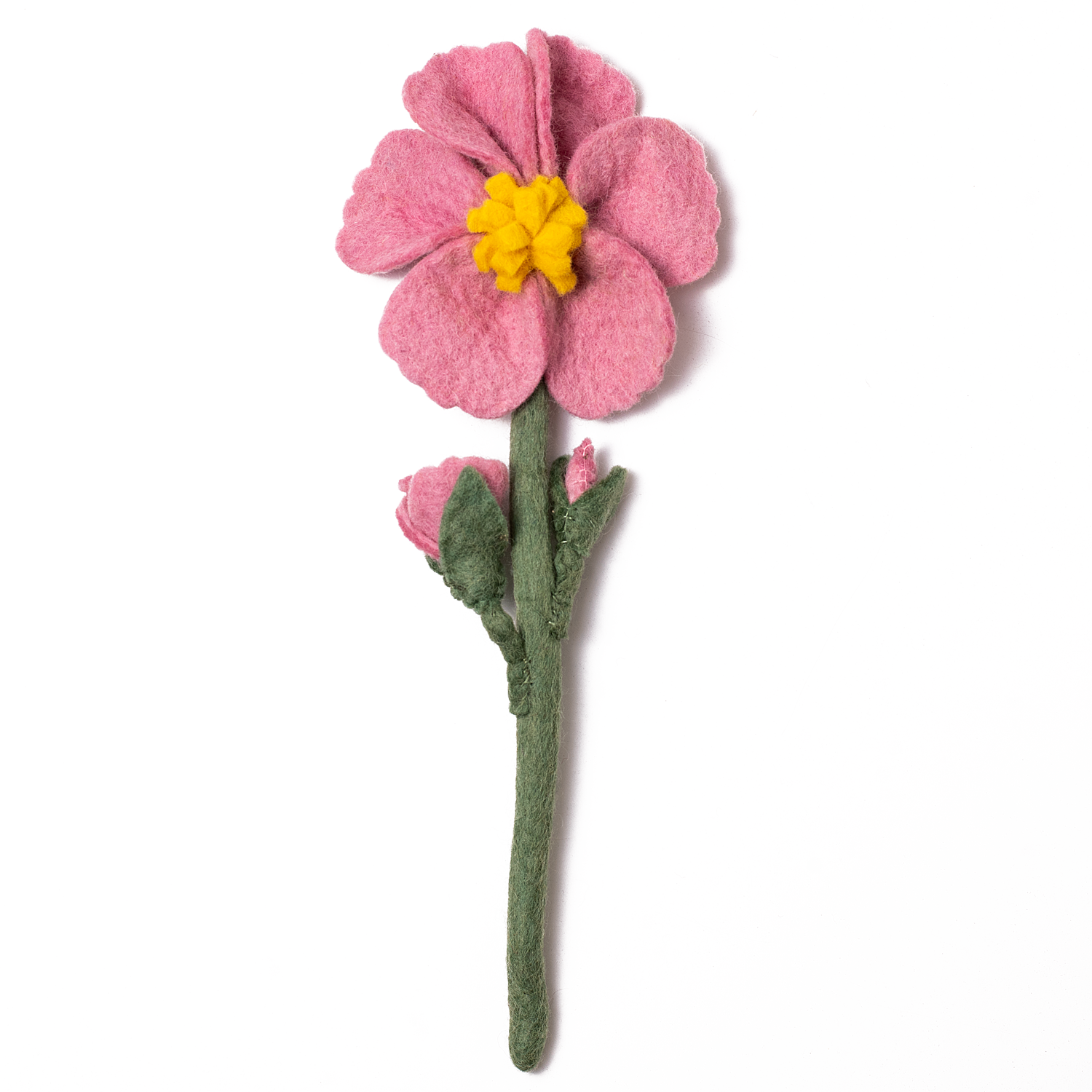 Pink felt Cosmo flower.