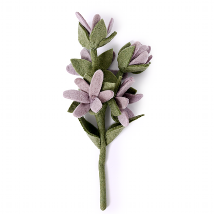 Light purple felt watsonia flower.