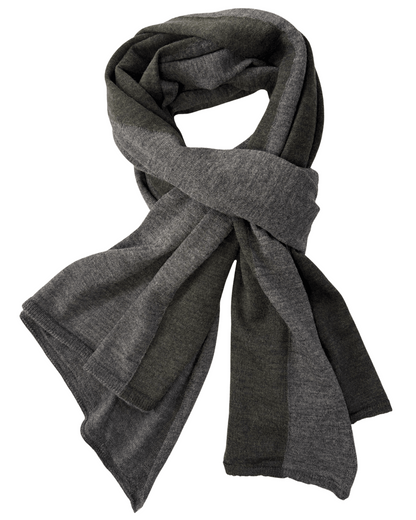 Charcoal/Moss Merino wool Shawl Scarf.