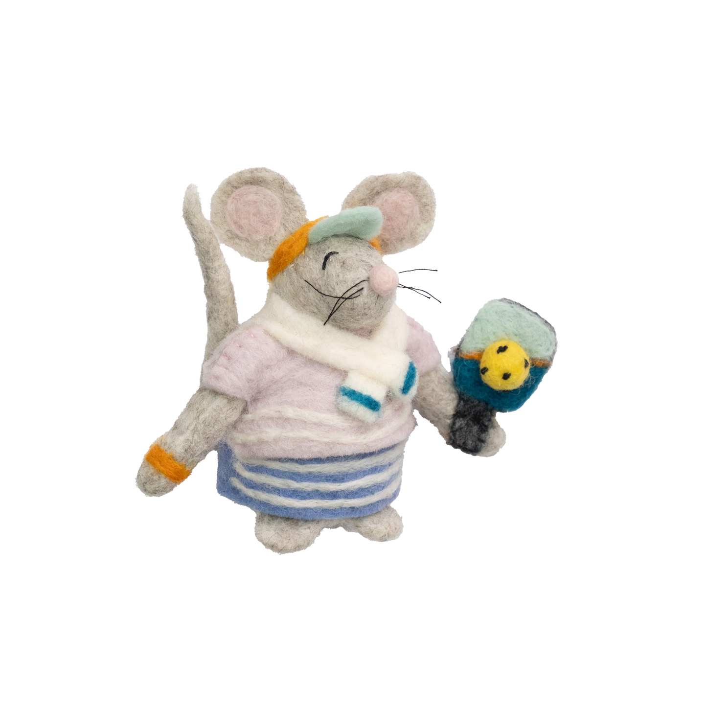 Felt Pickle Ball Mouse Ornament