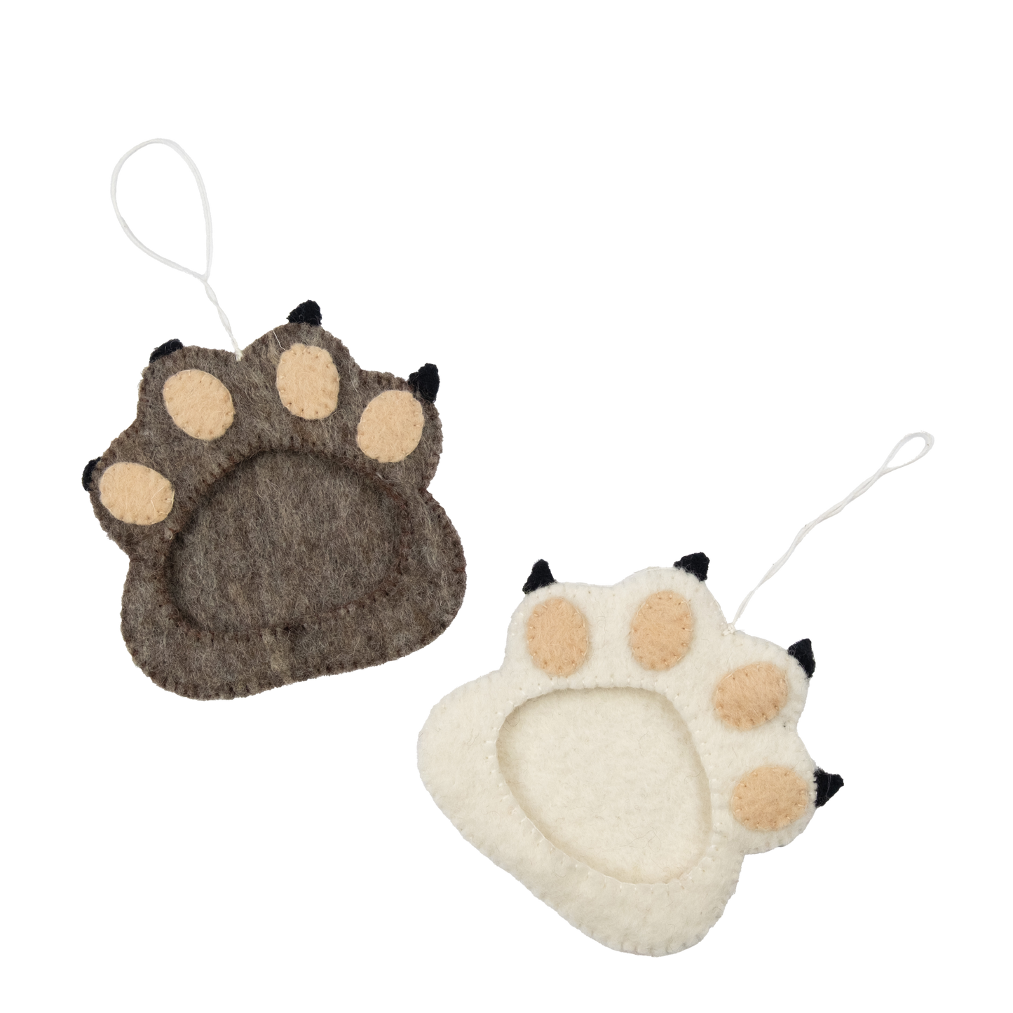 Felt Paw Frame Ornament