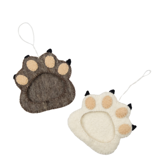 Felt Paw Frame Ornament