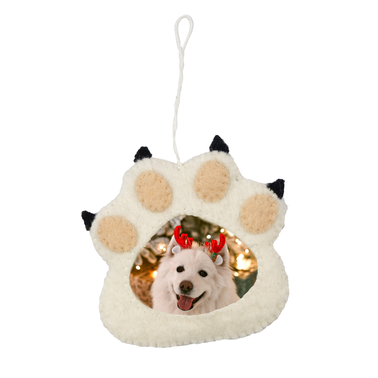 Felt Paw Frame Ornament
