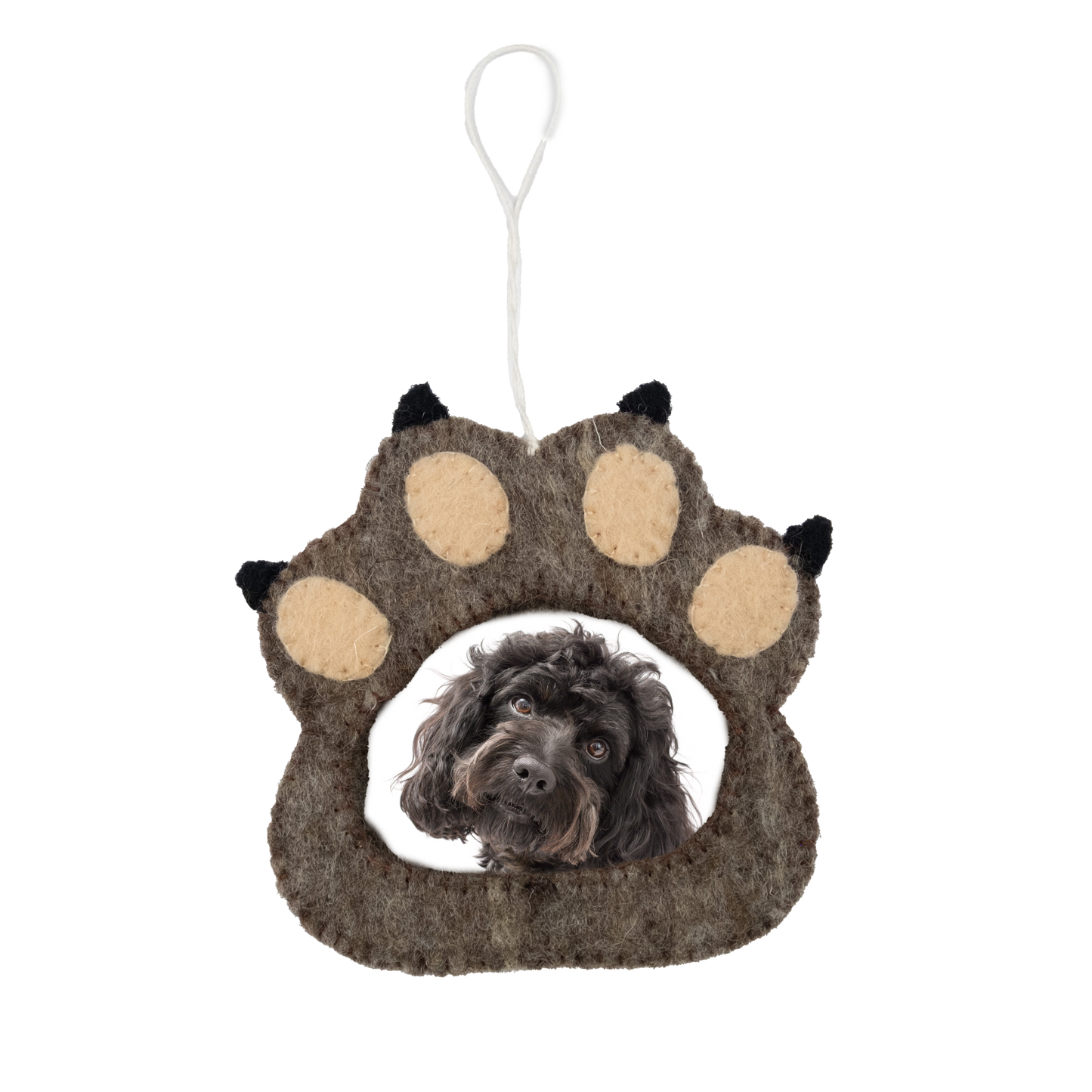 Felt Paw Frame Ornament