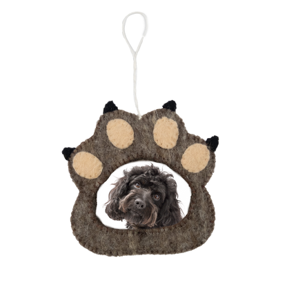 Felt Paw Frame Ornament