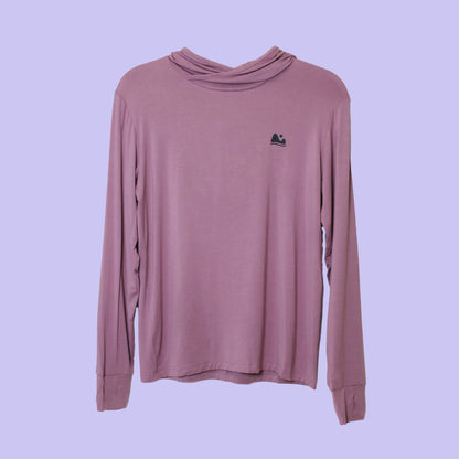 Pink Women sun protecting bamboo sun shirt and base layer ONE shirt.