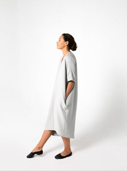 Vestis Organic Cotton Dress, Soft Grey