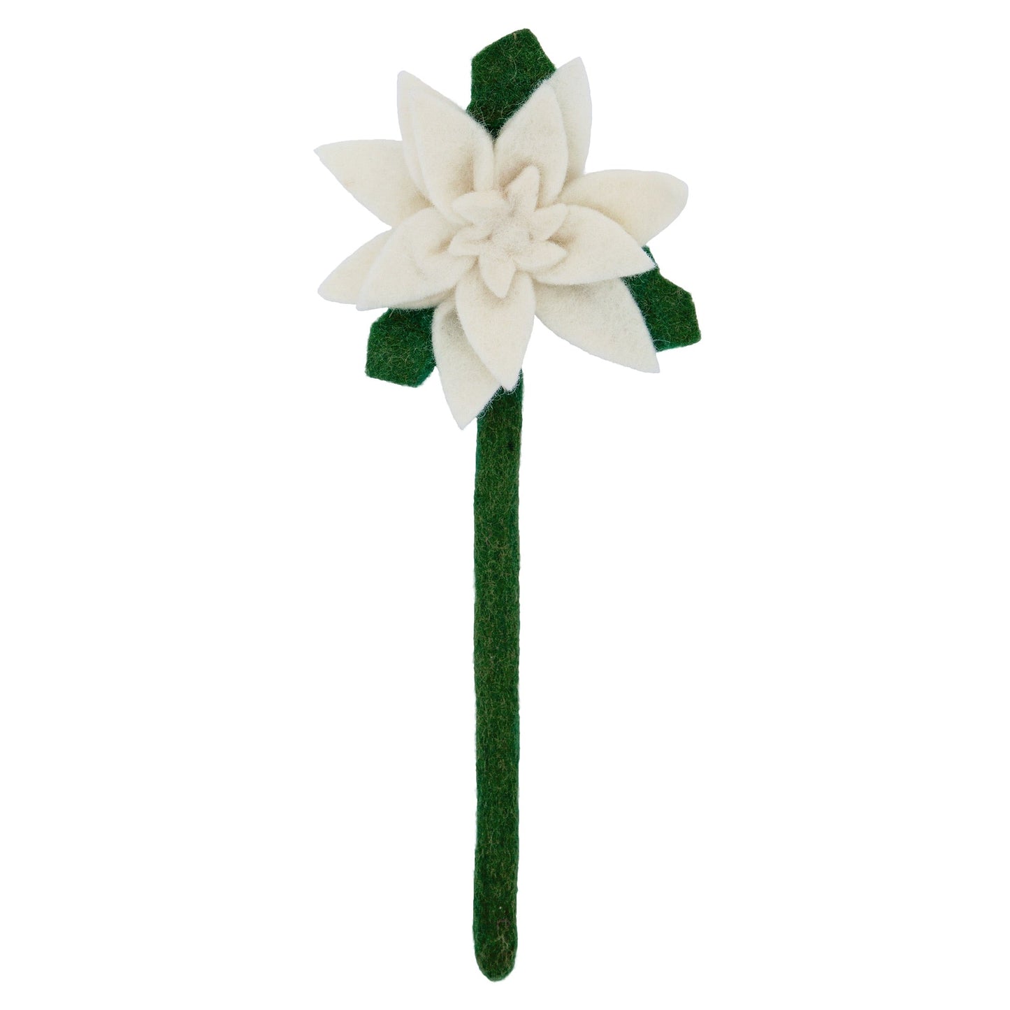 White felt Poinsettia flower.