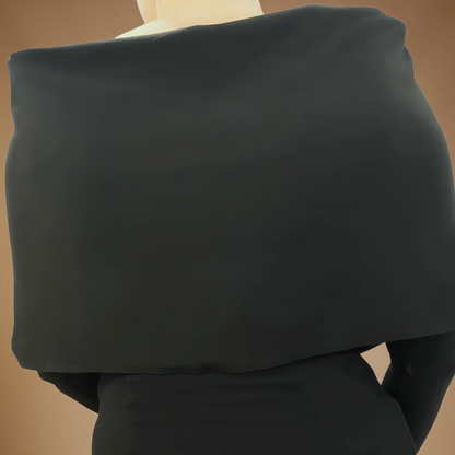 Back view of wrap on manikin.
