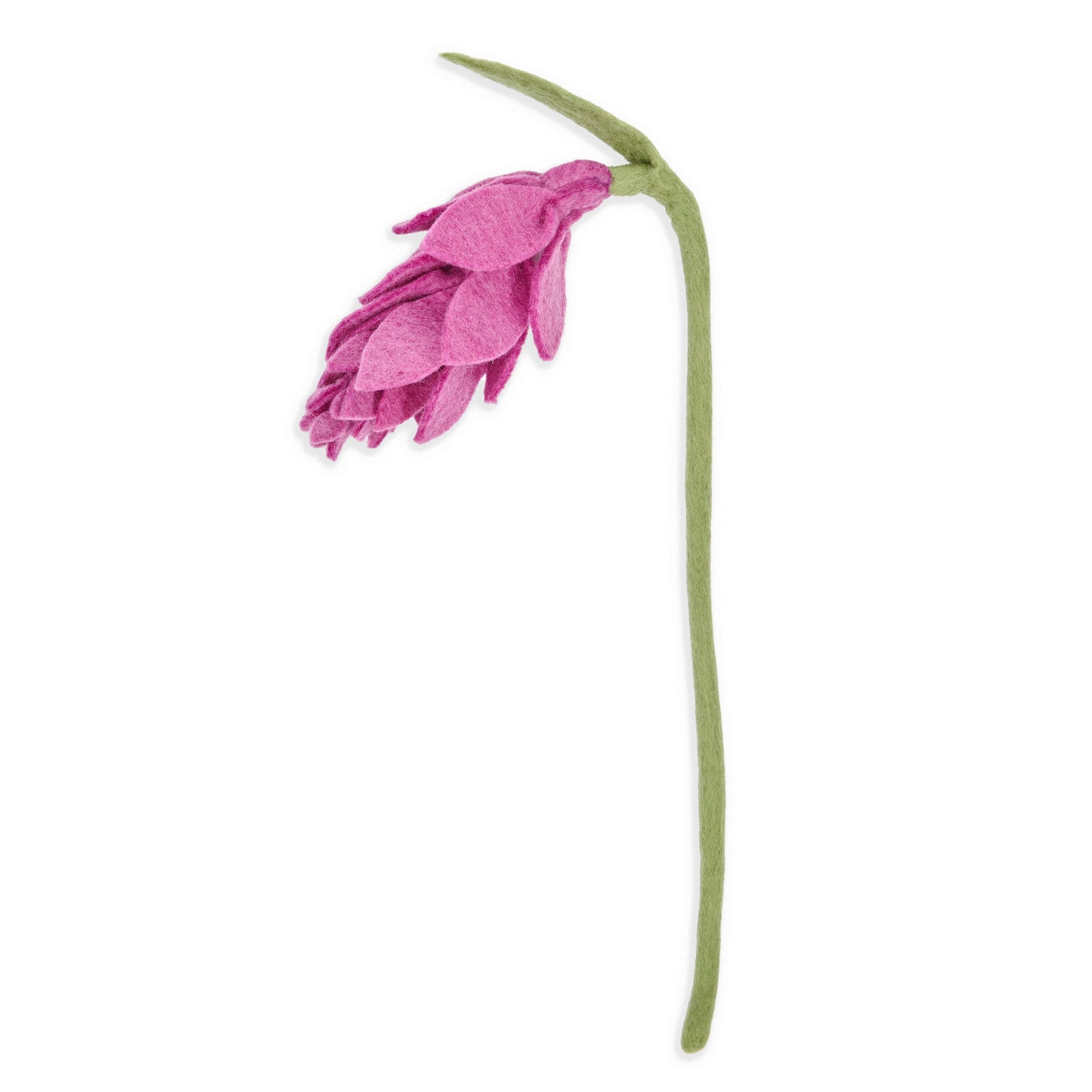 Fuchsia felt wisteria flower.