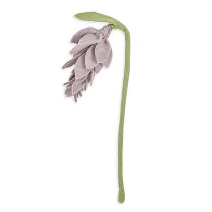 Light purple felt wisteria flower.
