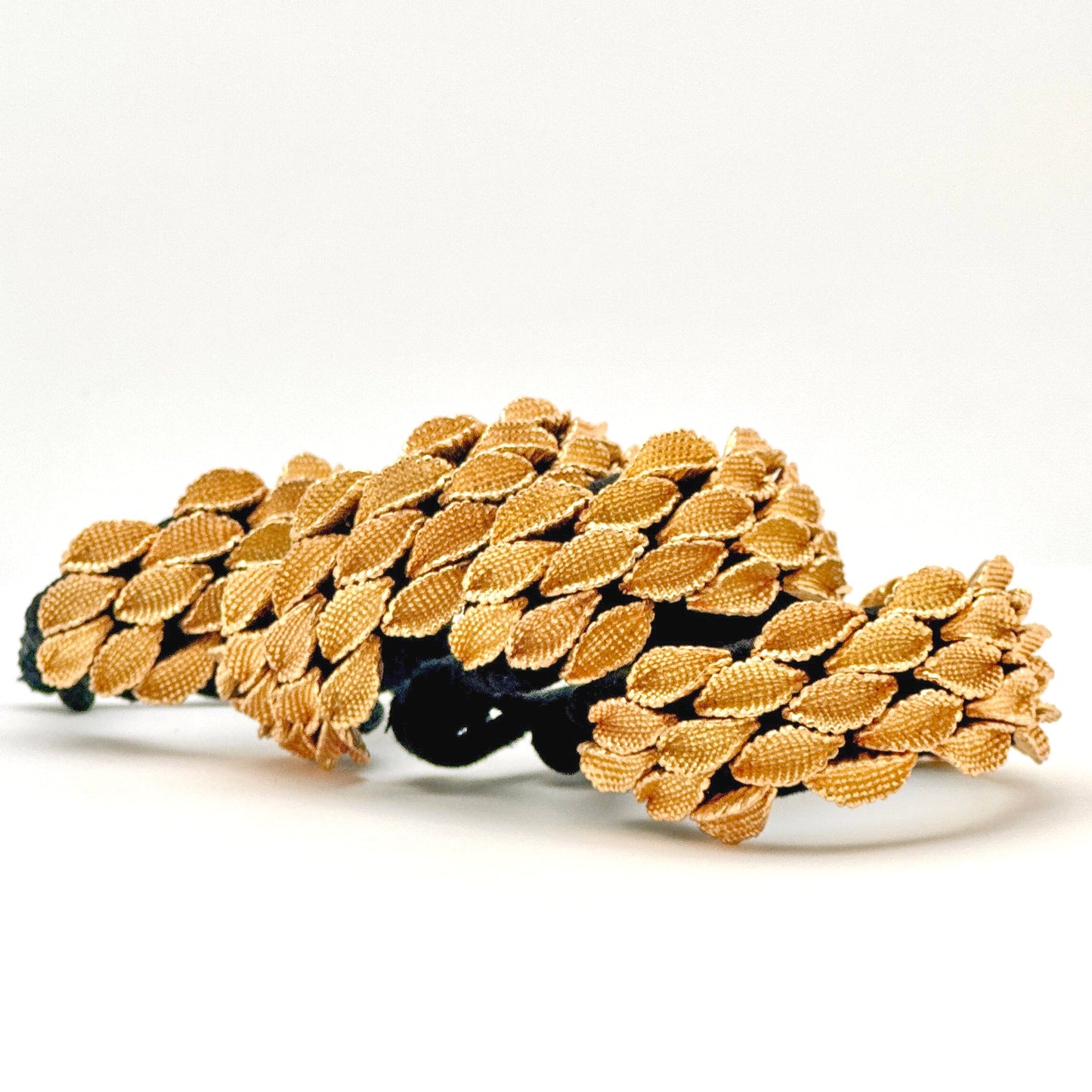 Multiple seedpod bracelets.