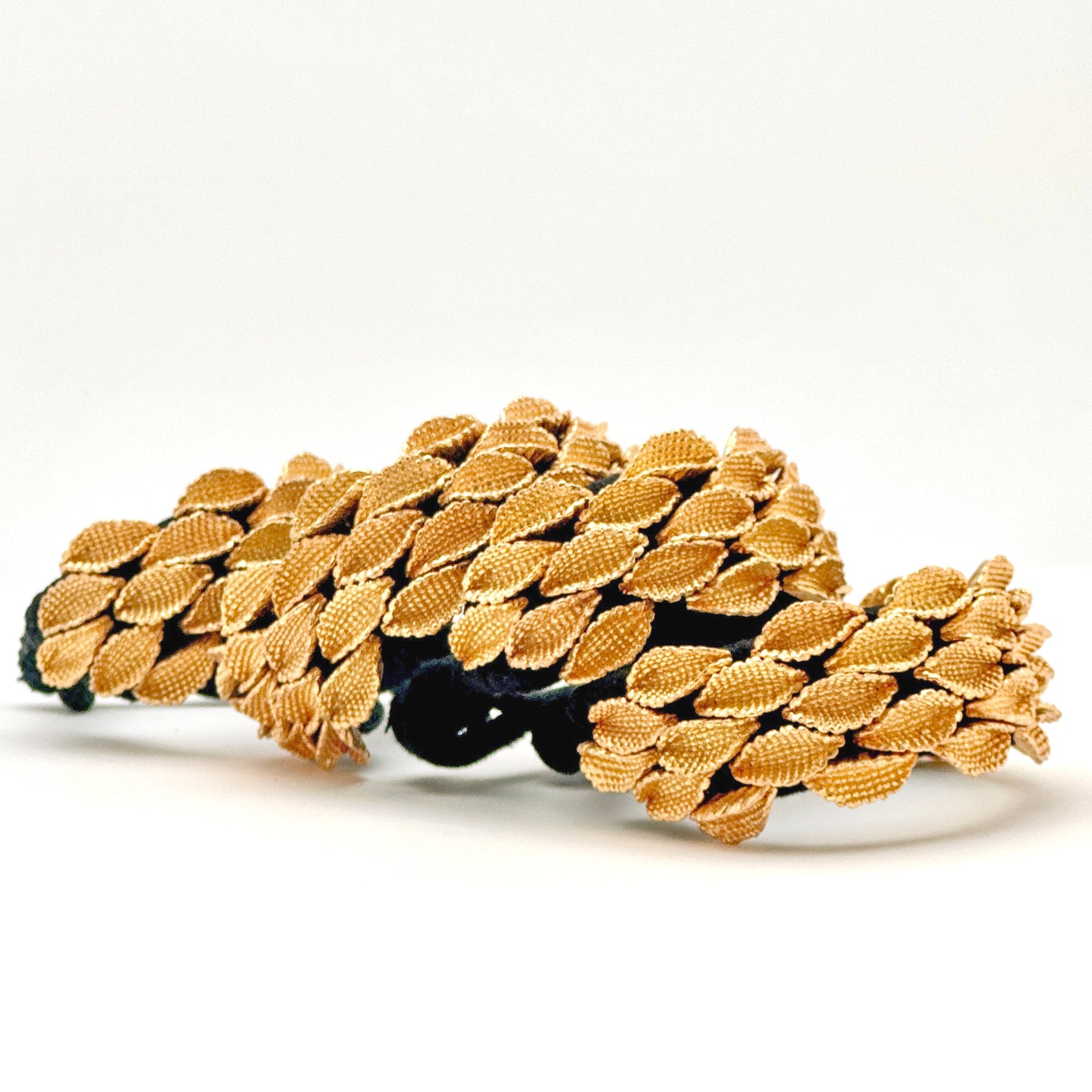 Multiple seedpod bracelets.
