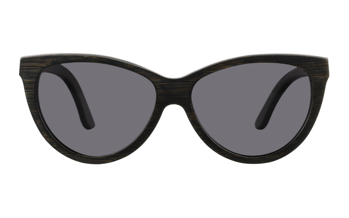 Grace Black Handcrafted Bamboo Sunglasses | Smoke Polarized UV400