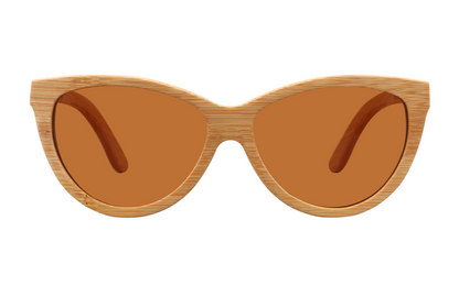 Grace Natural Handcrafted Bamboo Sunglasses | Tea Polarized UV400
